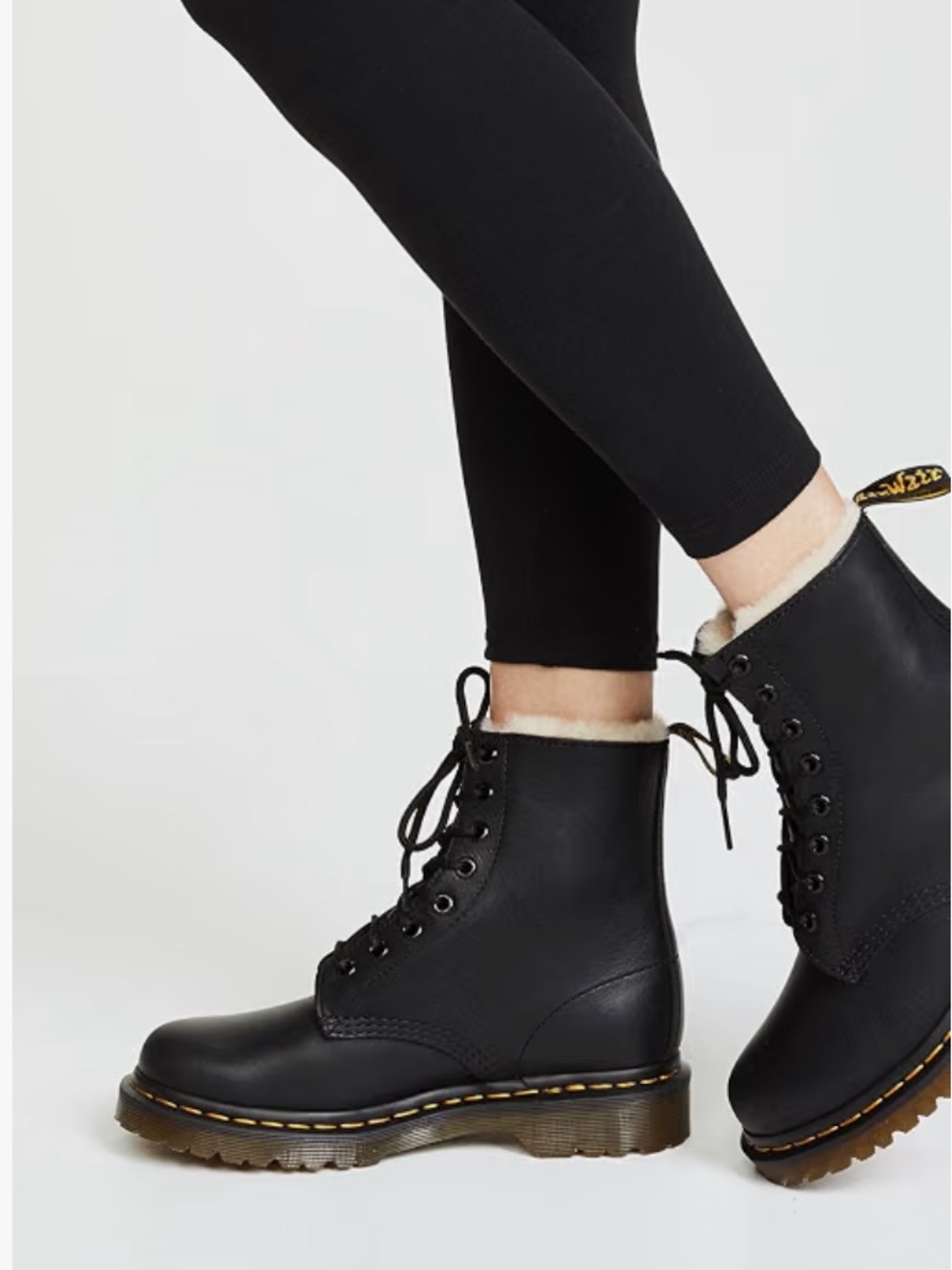 Dr. Martens 1460 Serena faux shearling-lined